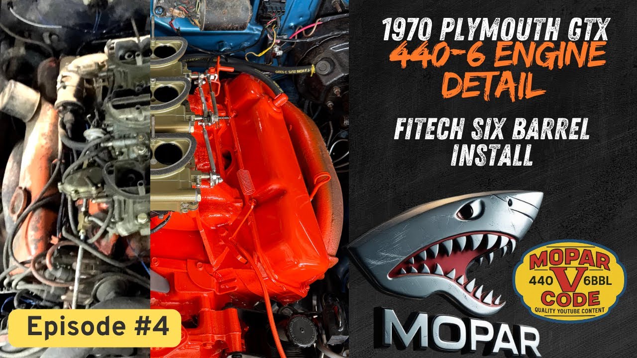 Episode #4 | 1970 Plymouth GTX Build Series – 440 V-Code Engine Tear Down & FiTech Six Barrel.