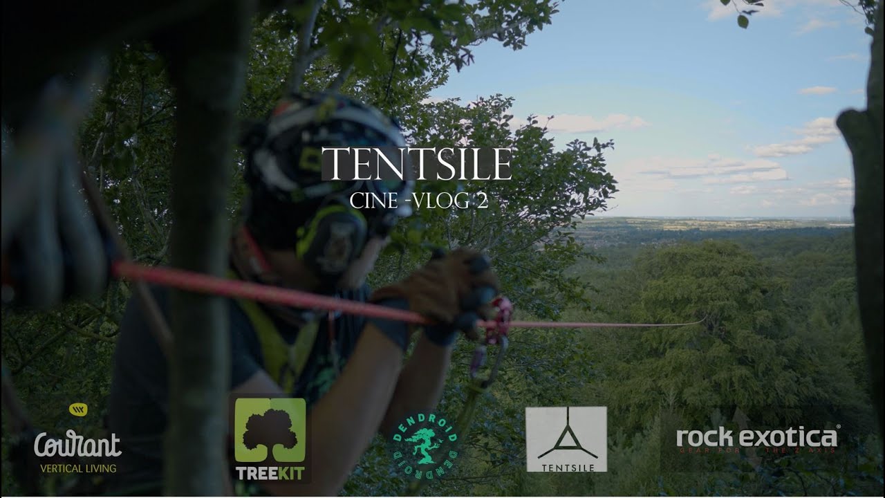 100m Zipline Across woodland- Tentsile Cini-Vlog 2 Canopy climbing collective