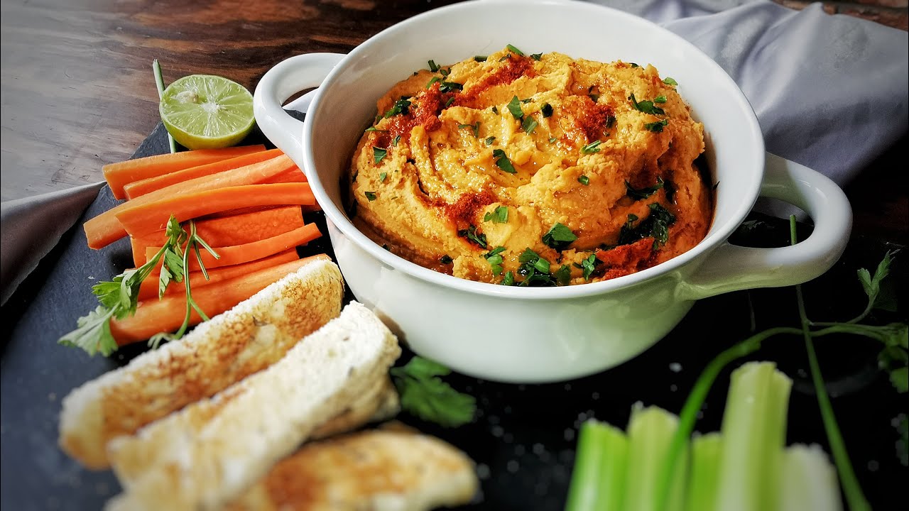 SUB | HUMMUS DE PIMIENTO ROJO súper fácil y más rico que el original