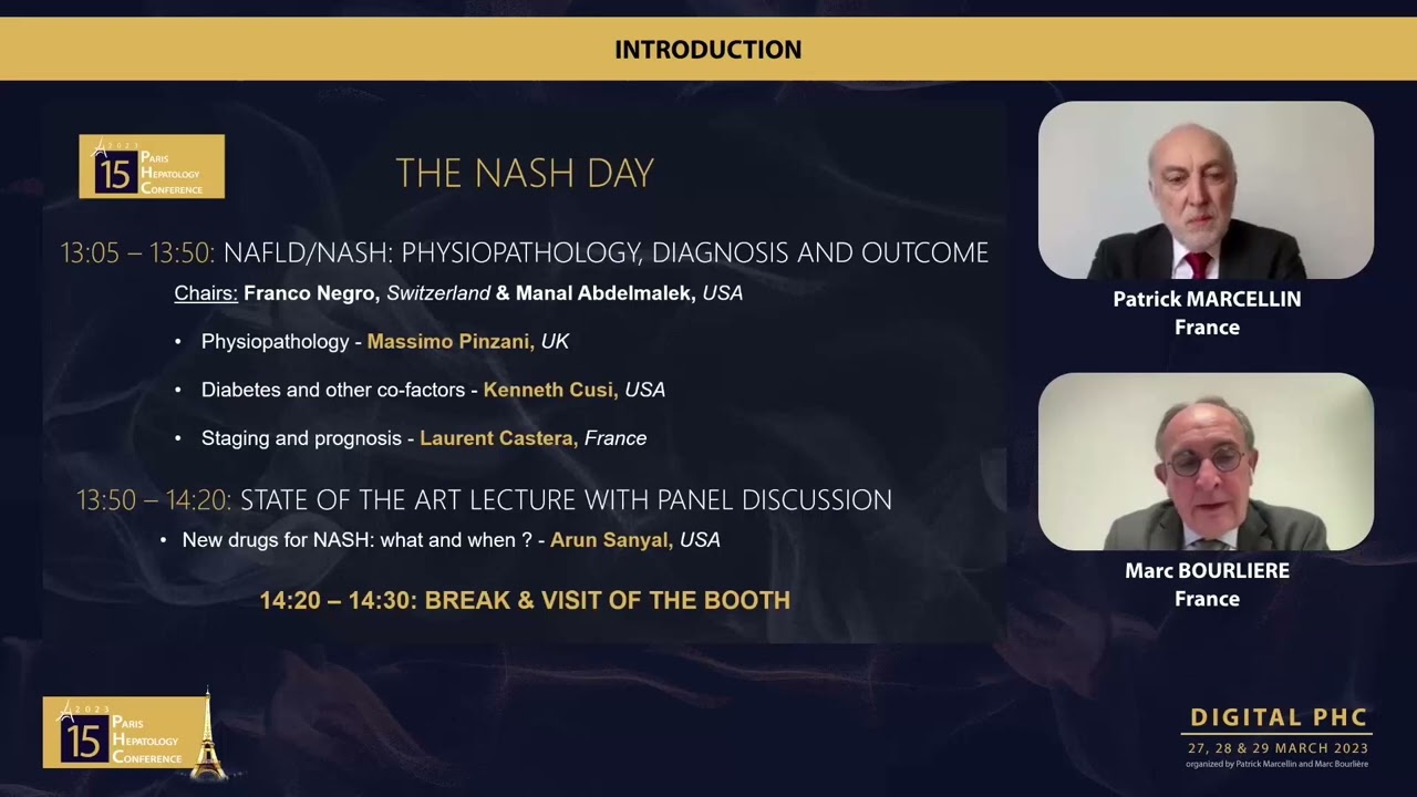 PHC 2023 Day 2 : March 29th INTRODUCTION by Patrick Marcelin & Marc Bourlière