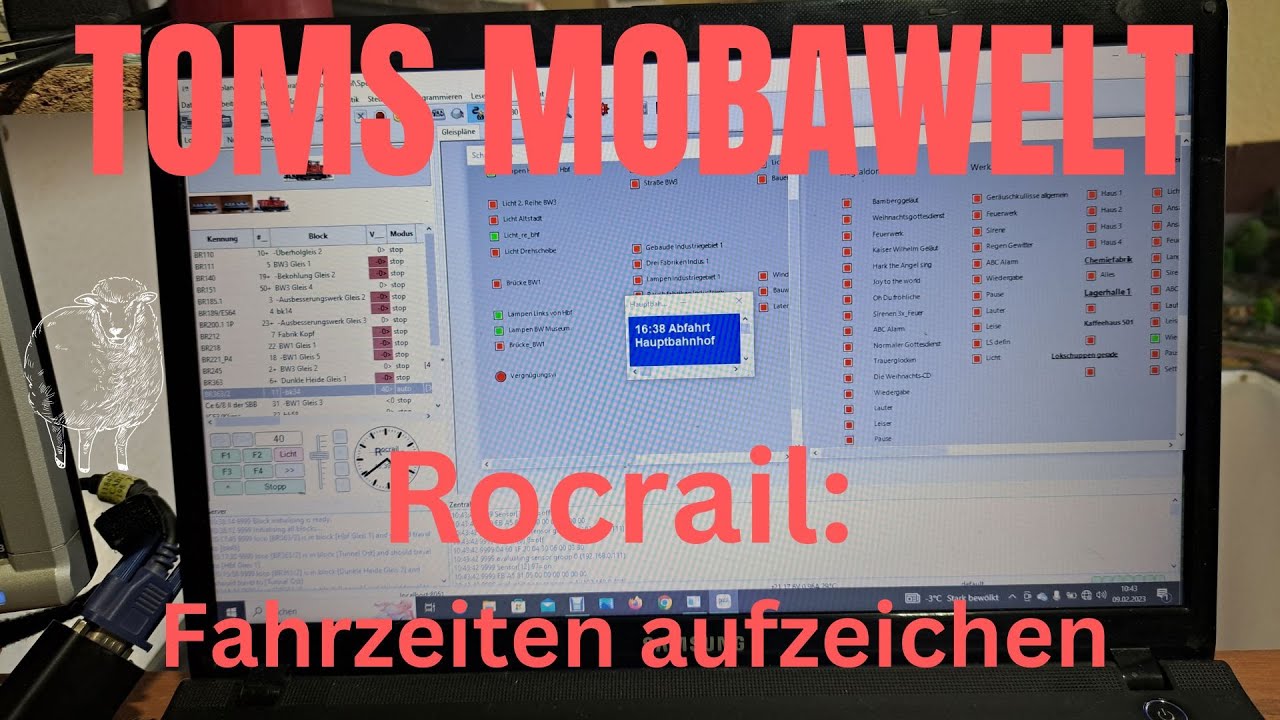 Rocrail - Zeit in Fahrplänen mit absoluter Zeitverarbeitung aufzeichnen Folge #235