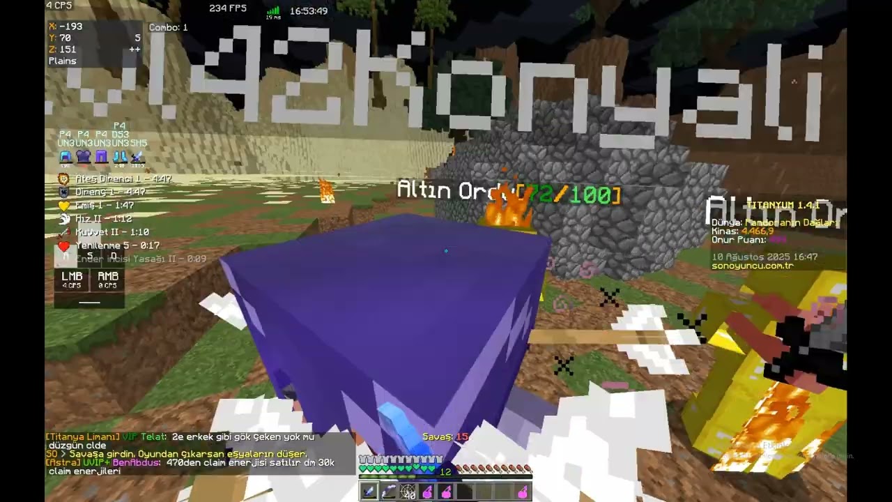 küfürler için sory #sonoyuncu #titanyum #pvp