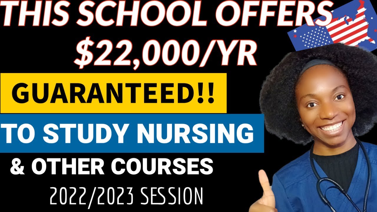 Guaranteed $22,000 scholarship to study nursing & more in the USA | No application fees? | 2022/2023
