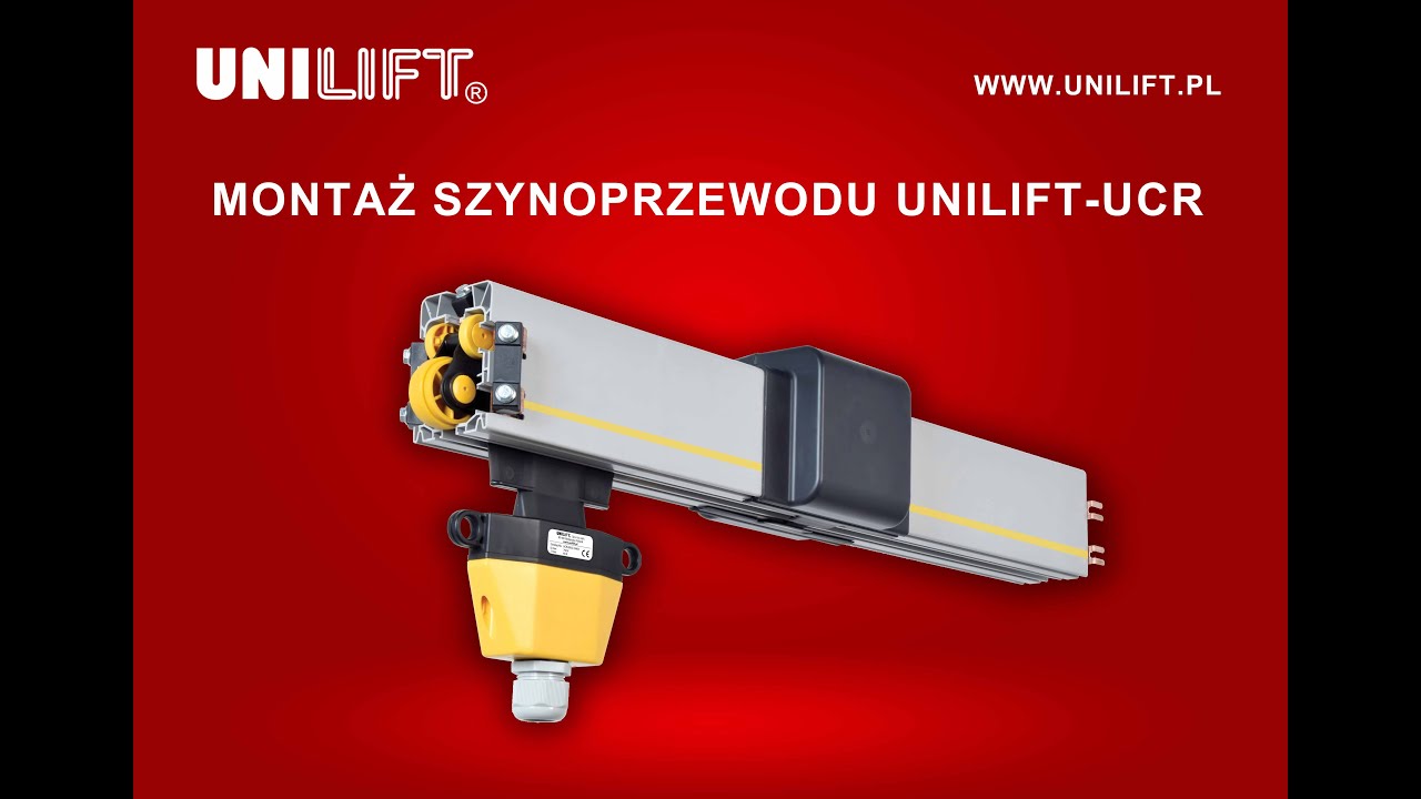Montaż szynoprzewodu UNILIFT-UCR