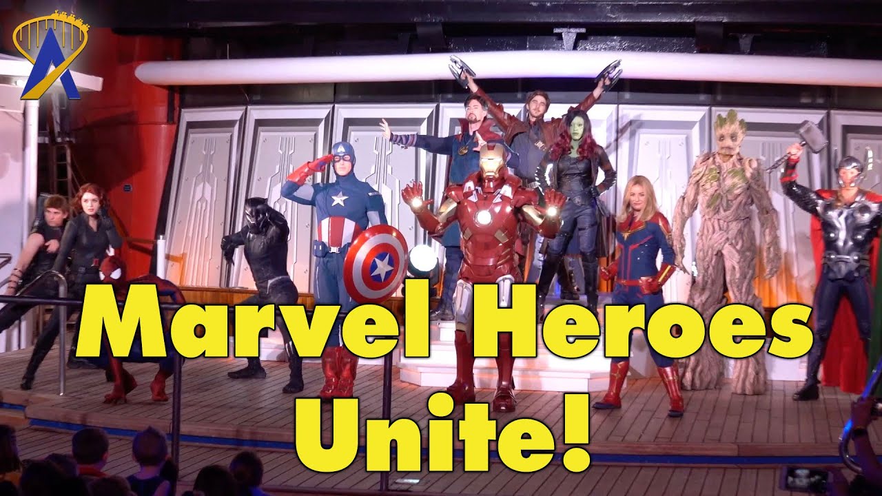 Full 4K Marvel Heroes Unite Show on the Disney Magic with Captain Marvel