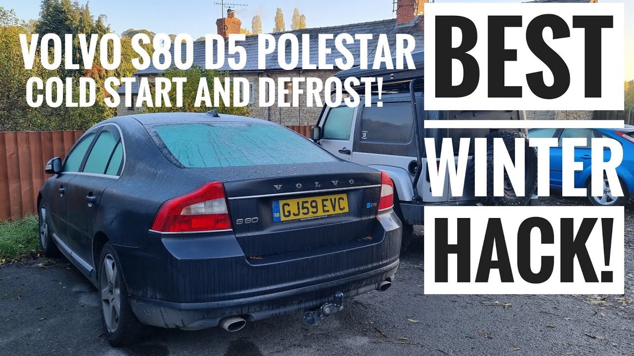 The *BEST VOLVO WINTER HACK* - 2009 Volvo S80 D5 Polestar Cold Start and Defrost