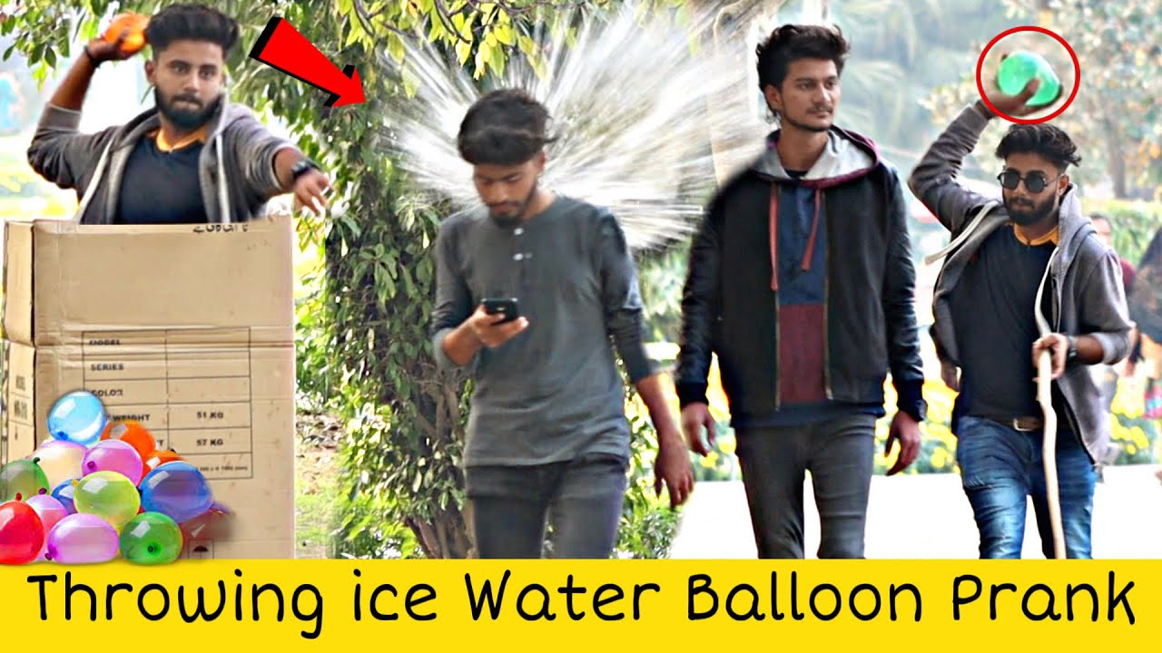 Throwing  Water Balloons on People Prank @ThatWasCrazy