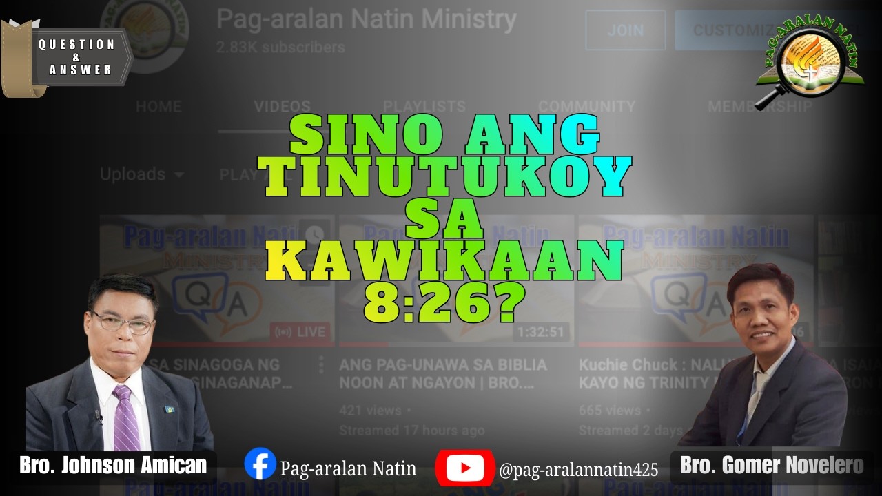 SINO ANG TINUTUKOY SA KAWIKAAN 8:26? | #inspiration #bibleverse #spiritualgrowth