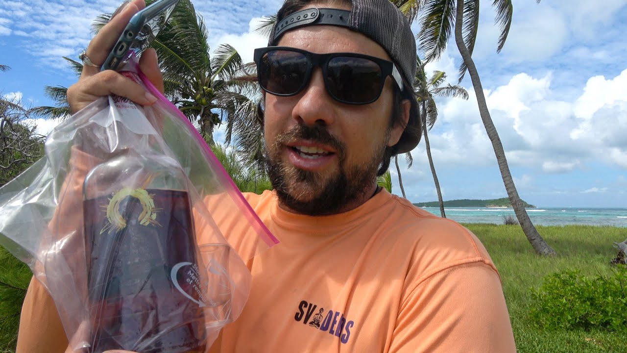 We Buried a Moonshine 🍾☠ Treasure on a deserted island!!!  Sailing Vessel Delos Ep. 216
