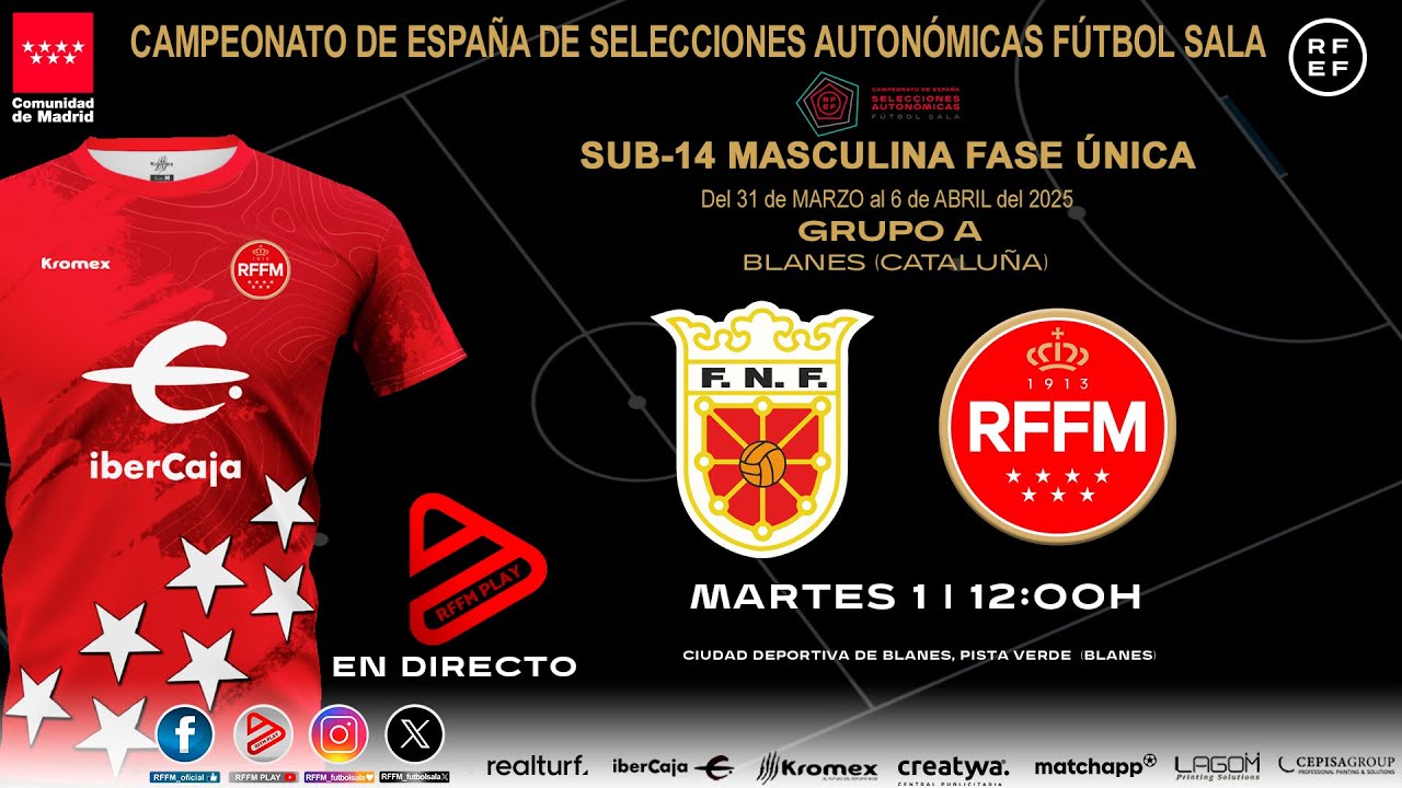 Navarra - Comunidad de Madrid | Grupo A 2&ordf;J | Campeonato de Espa&ntilde;a F&uacute;tbol Sala Sub-14 Masculina