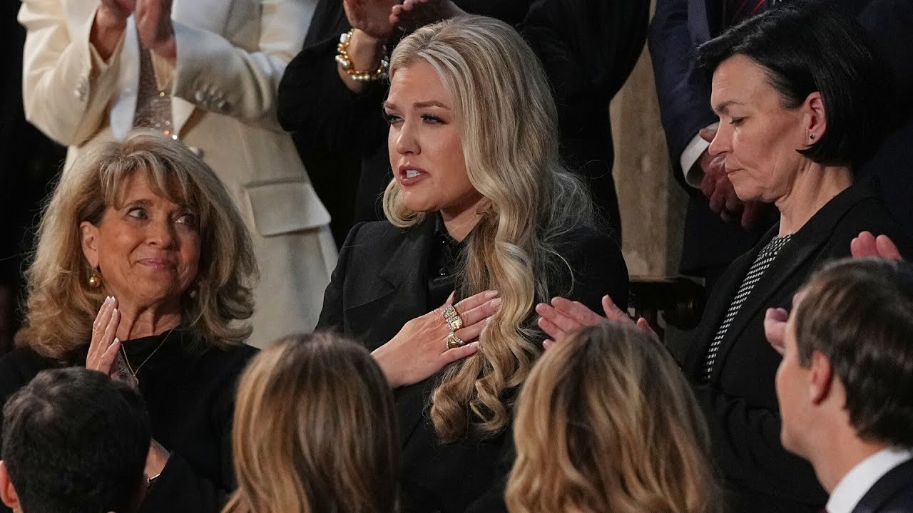 &lsquo;Wonderful&rsquo;: Erika Kirk makes an appearance at State of the Union