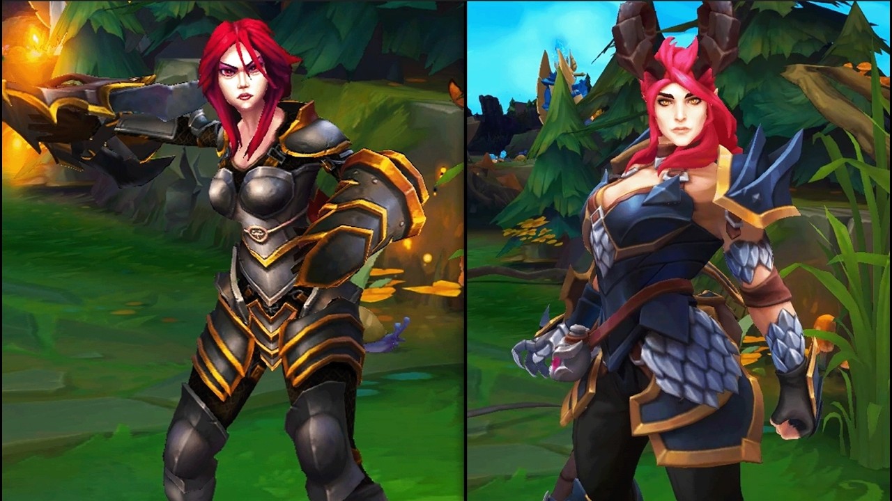 SHYVANA REWORK ALL SKINS COMPARISON OLD VS NEW - League of Legends