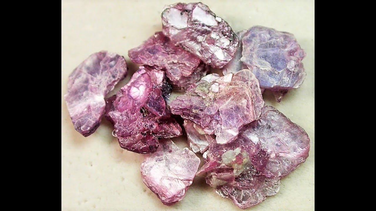 Lepidolite Rough Cut Purple Natural Lot