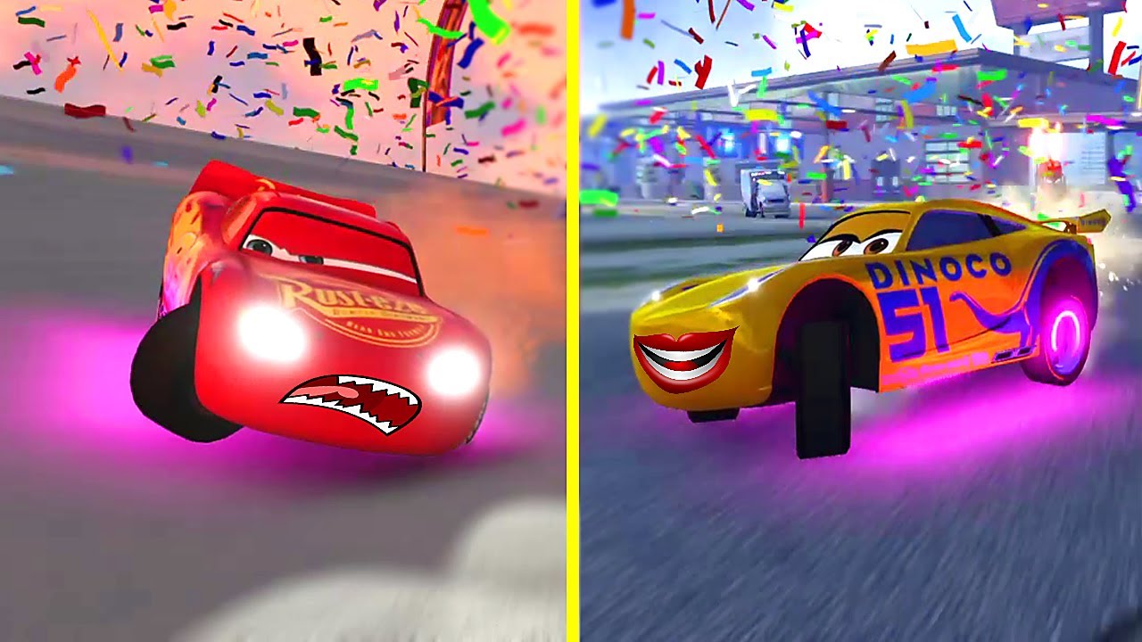 Cruz Ramirez ve Süper Şimşek Yarış Pistinde Kapışıyor (Cars 3: Driven to Win)