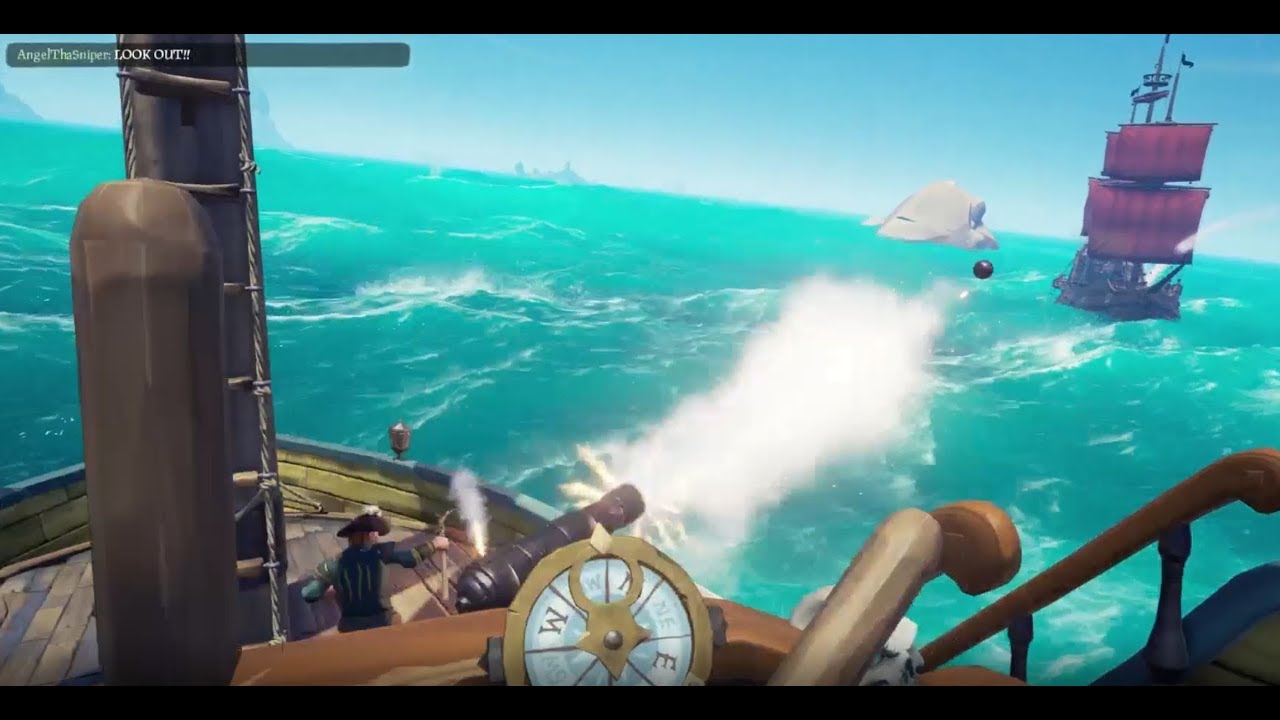 Sea of Thieves Epic Ship Battle - Sloop Vs. Galleon Highlights (1080p 60fps)