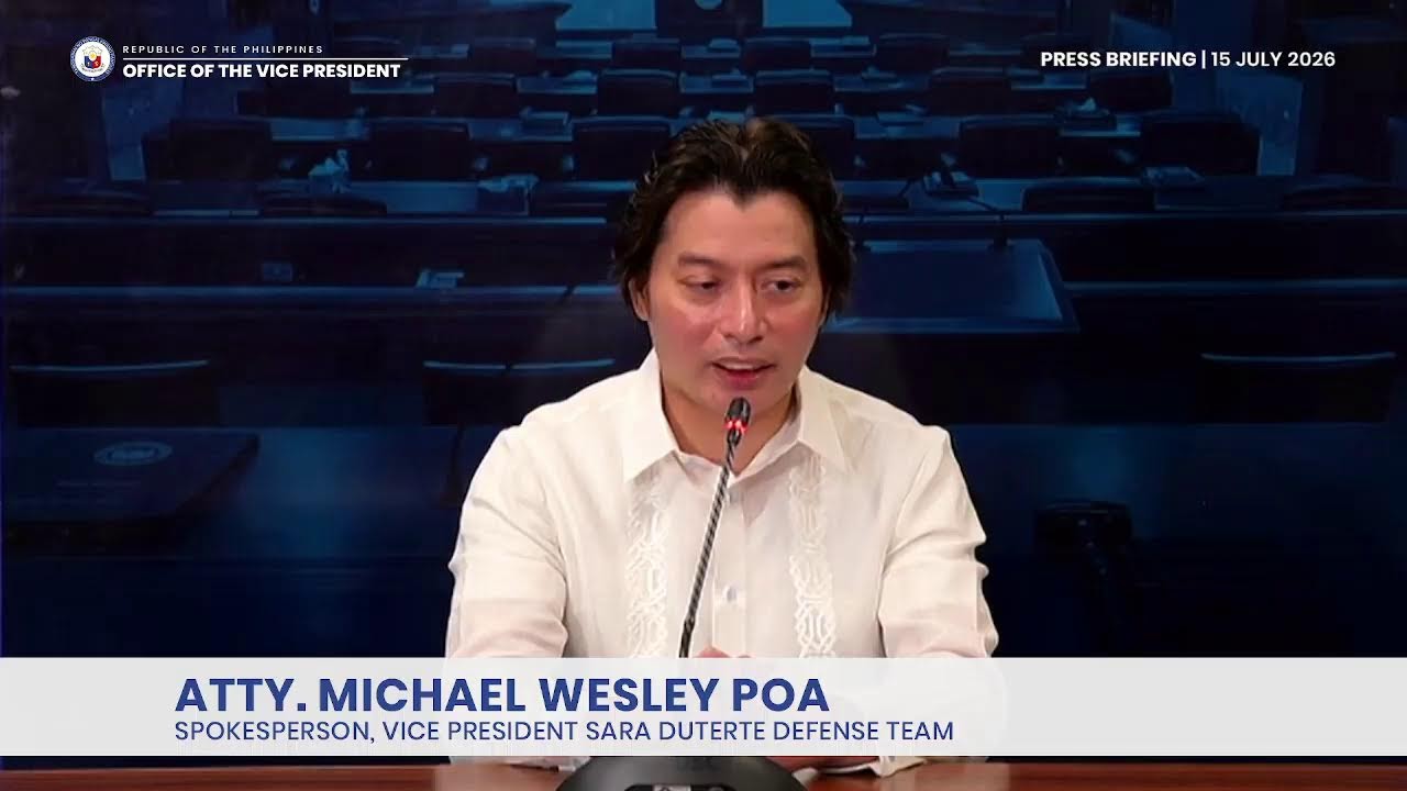 Press Briefing on the Impeachment Trial of Vice President Sara Duterte