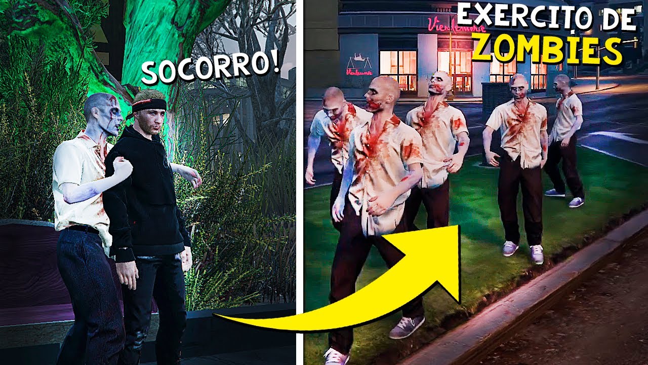 TODO MUNDO QUE EU M@TO VIRA ZOMBIE NO GTA RP
