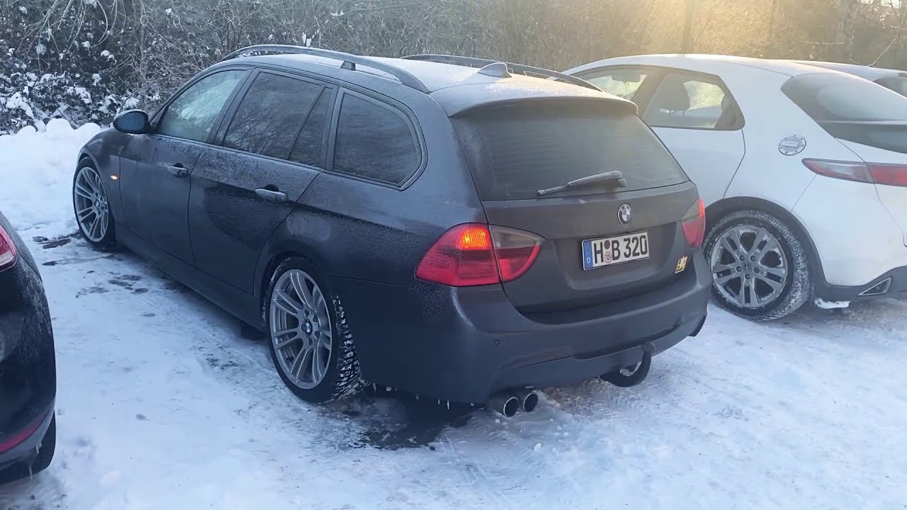 BMW E91 320d M47 -14.5°C diesel cold start