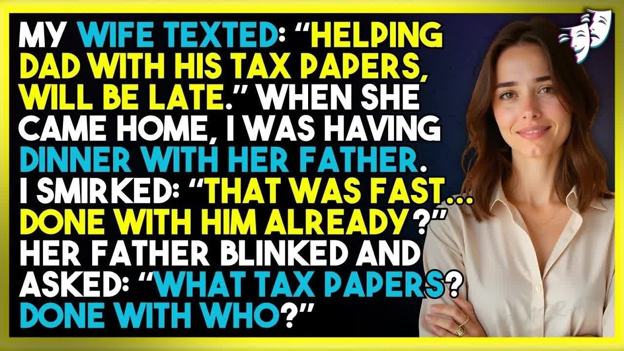 My Wife Claimed She Was 'Helping Dad'—Then Walked In To Find Him Having Dinner With Me  She