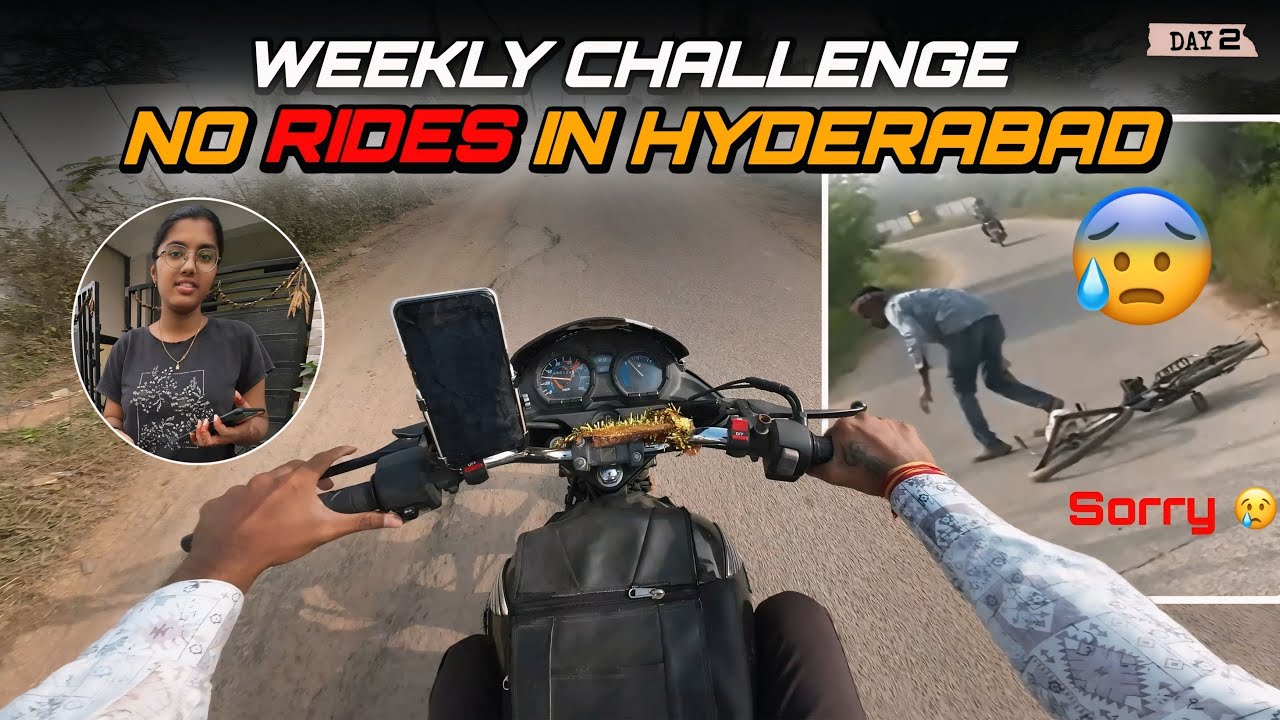 Weekly Challenge Day 2 No Rides In Hyderabad bike accident 😰 #rapido #hyderabad #biketaxi 