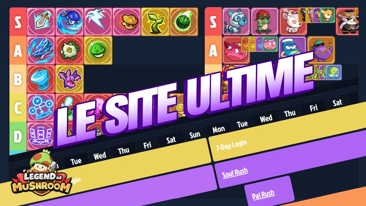 COMMENT BUILD SA CLASSE ? OUTIL INDISPENSABLE ! Legend Of Mushroom