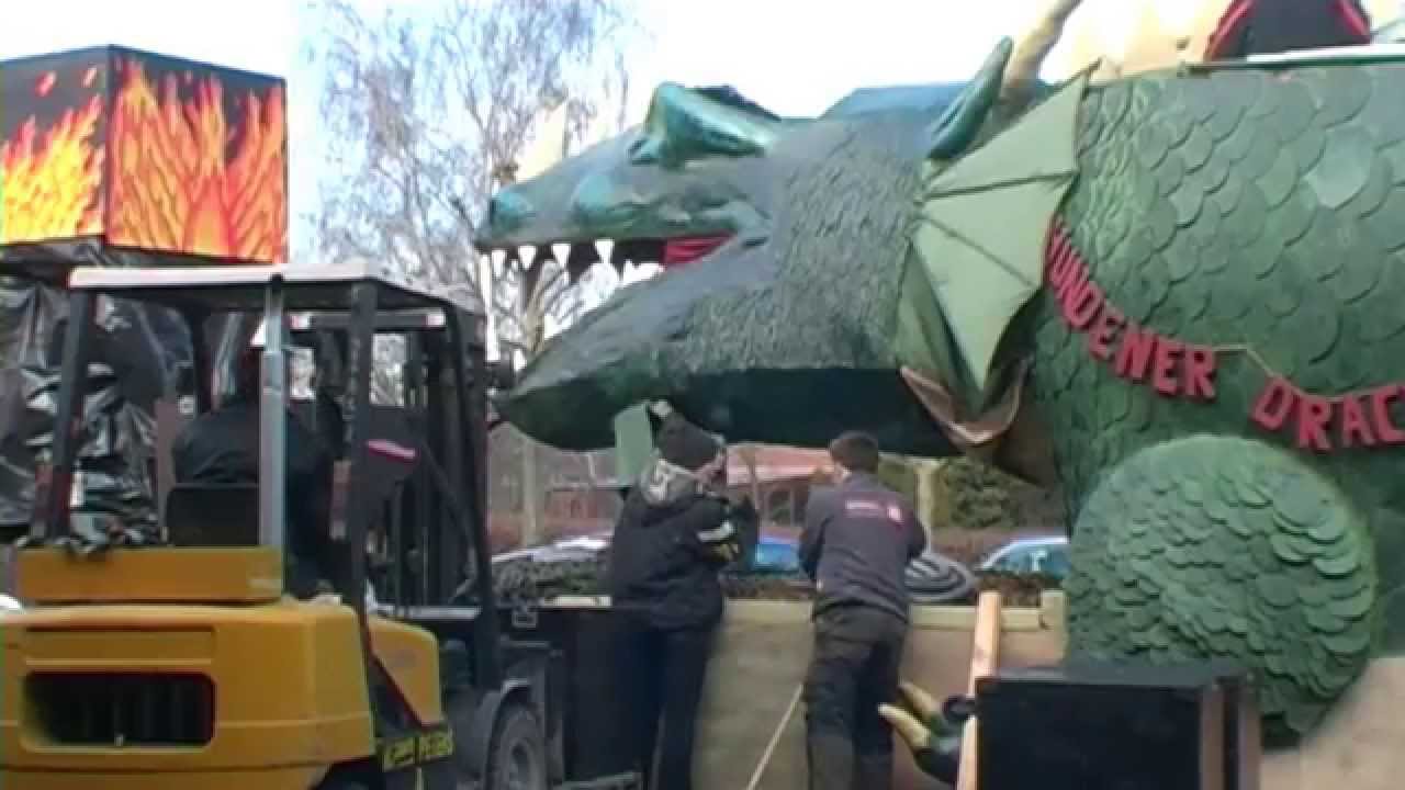 Stöckter Faslamsumzug 2015 - Die Hundener Drachenreiter