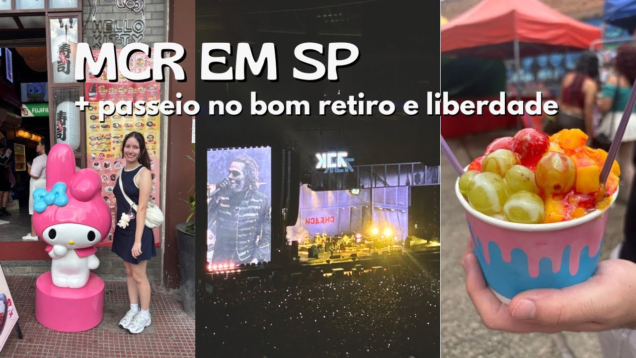 vlog em sp: show do mcr, feira coreana e passeio na liberdade