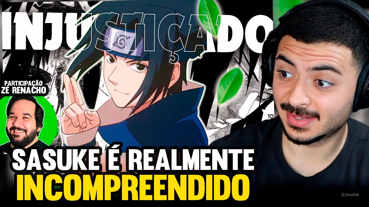 KAMUZ REAGE: 24 MINUTOS DEFENDENDO SASUKE UCHIHA DE HATERS - FEAT Zé Renacho