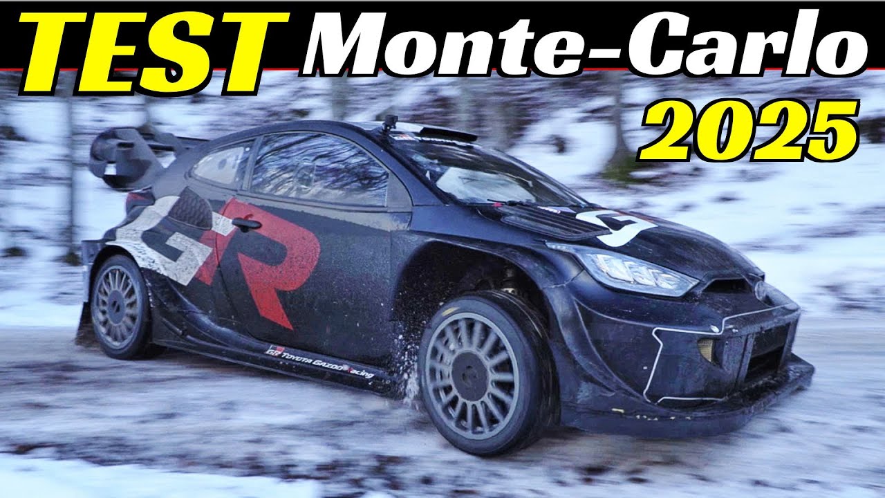Test Pre WRC Rallye Monte-Carlo 2025, Kalle Rovanperä/Jonne Halttunen, NO-HYBRID Toyota Yaris Rally1