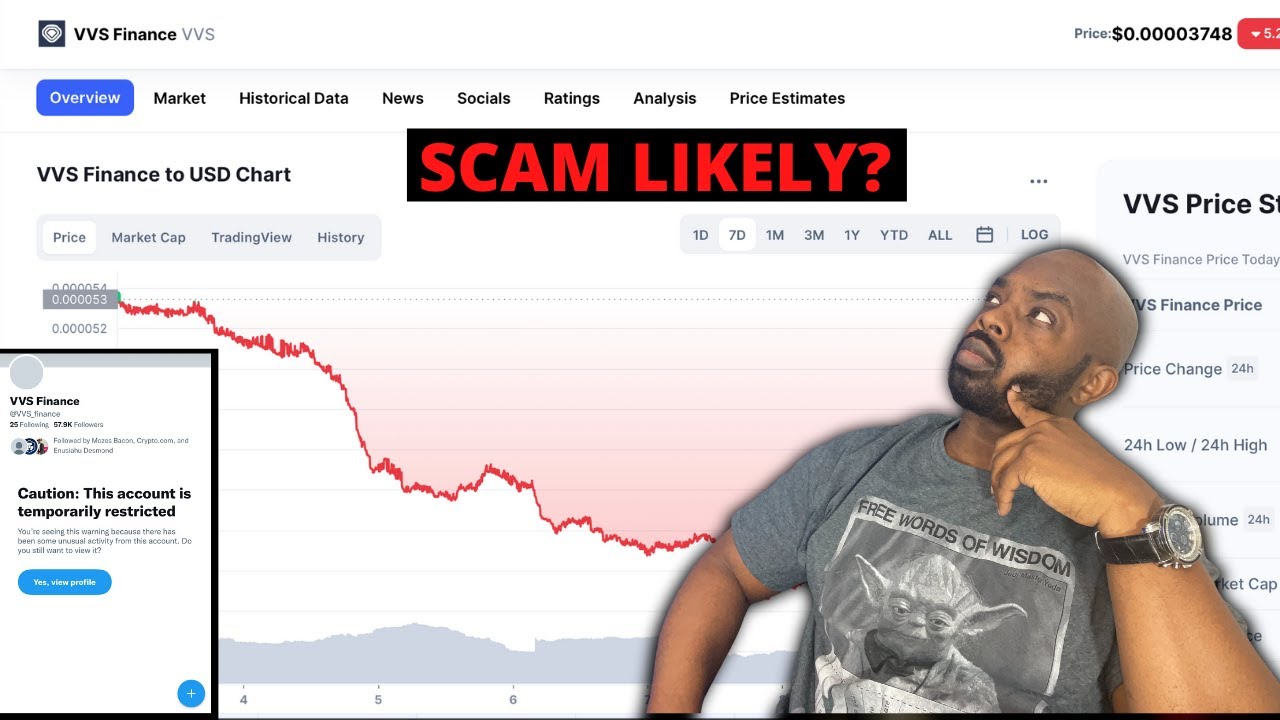 VVS Finance Restricted On Twitter - Is VVS Finance A Scam?