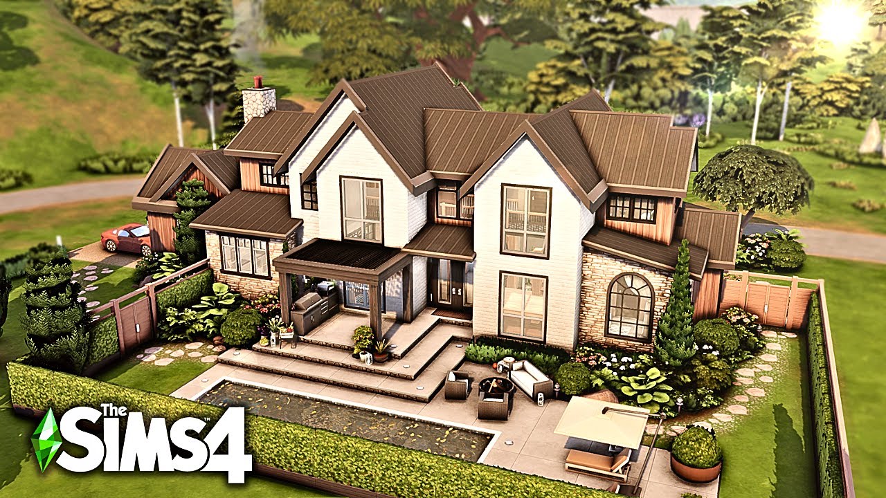 Huge Transitional Family Home | The Sims 4 Speed Build