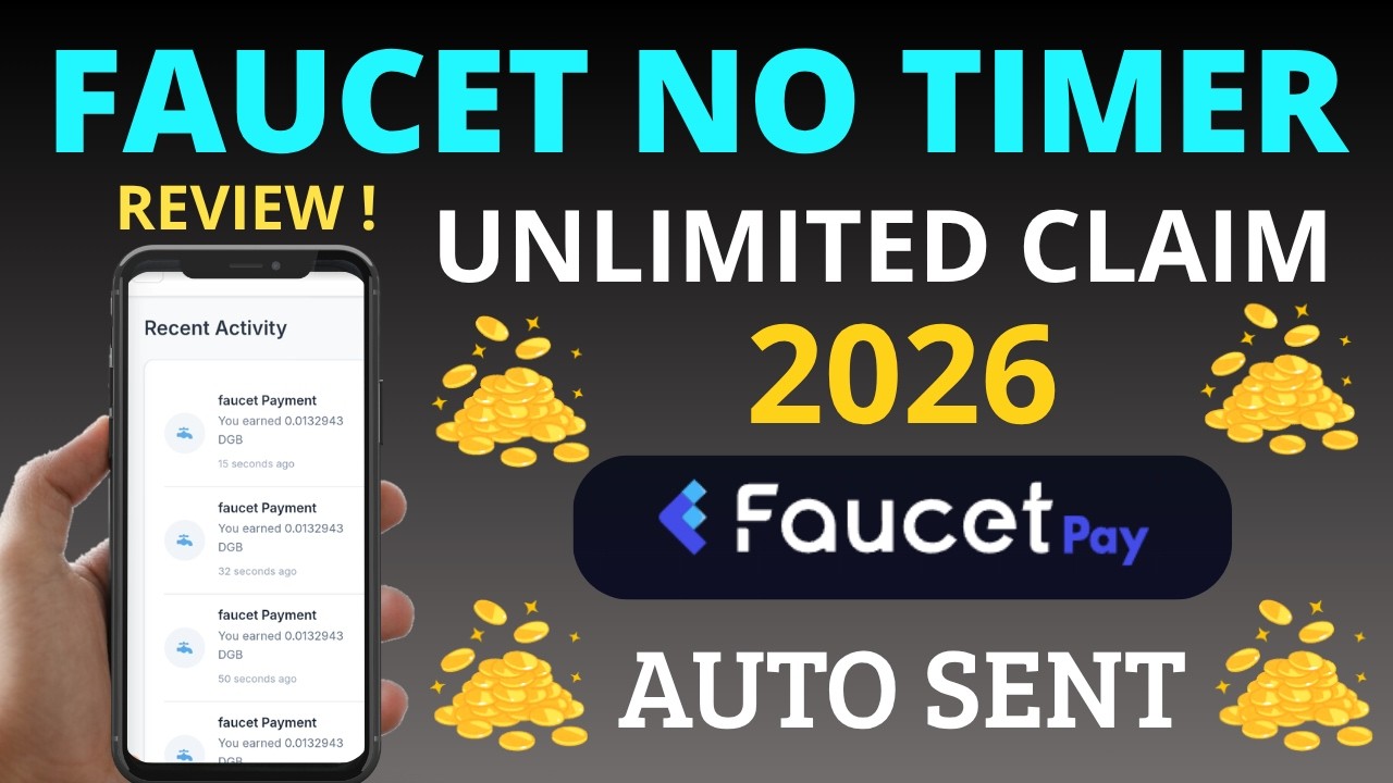 Free Crypto : Review ! Faucet No timer Unlimited Claim Auto Sent to Faucetpay 2026 | Really Pay?