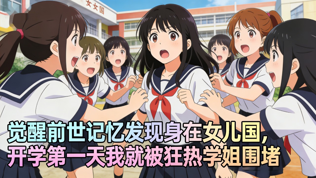 覺醒前世記憶發現身在女兒國，開學第一天我就被狂熱學姐圍堵。媽媽姐姐嚴陣以待，送我入學如送上戰場。#都市小说 #玄幻小说
