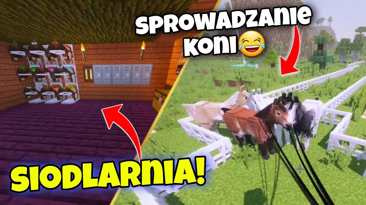 TWORZĘ SIODLARNIE W SWOJEJ STAJNI! Minecraft Mod SWEM