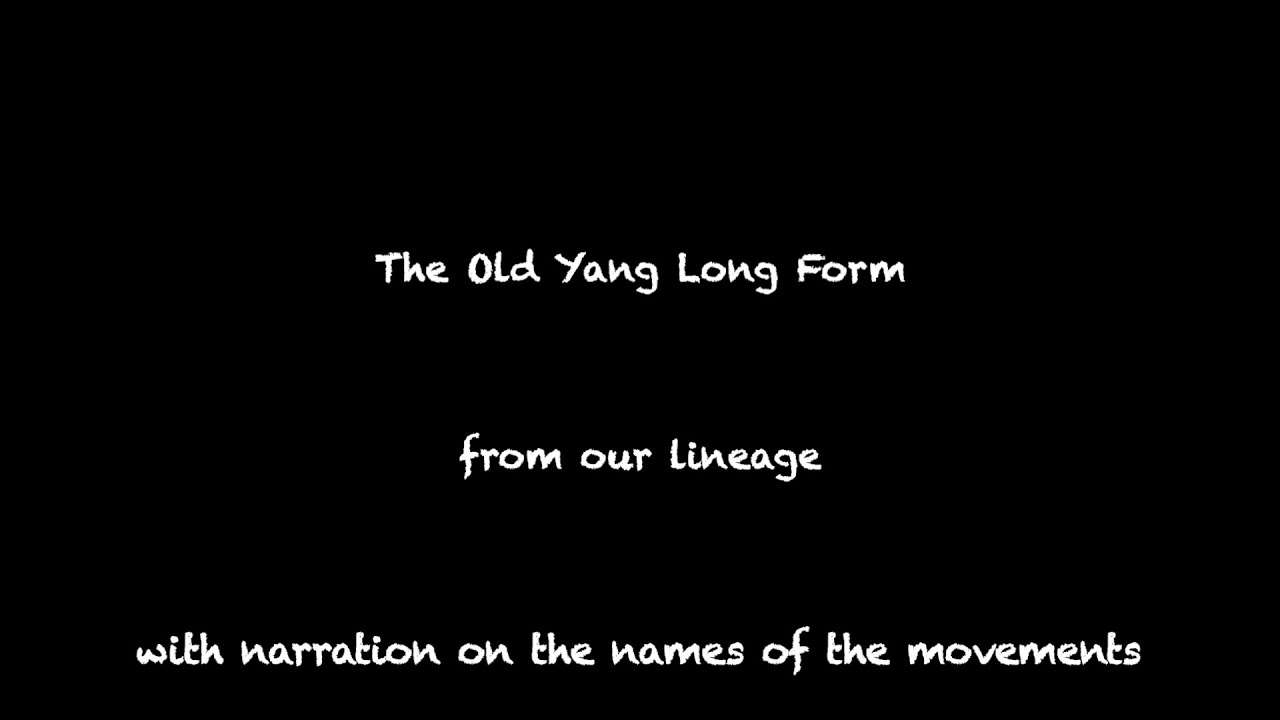 Old Yang Long Form with narration of the movements of the form