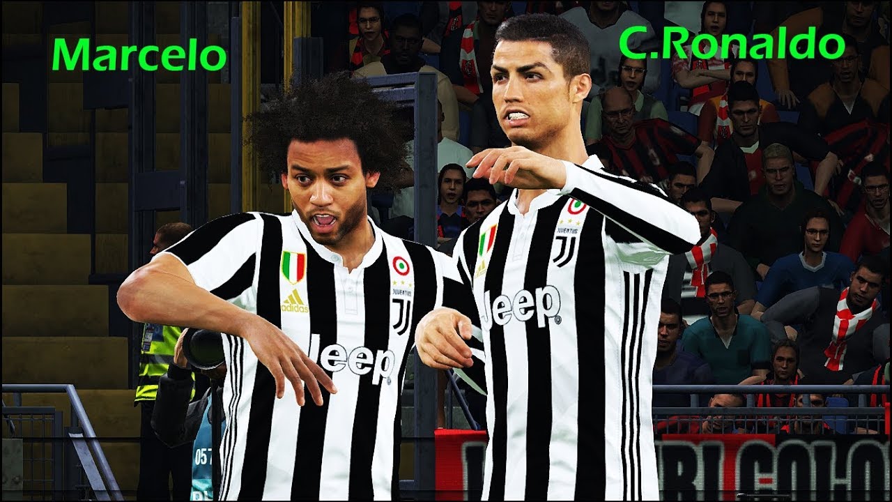 PES 2018 | MARCELO to follow C.RONALDO to Juventus ? | CR7 scored 4 goals | Milan vs Juventus