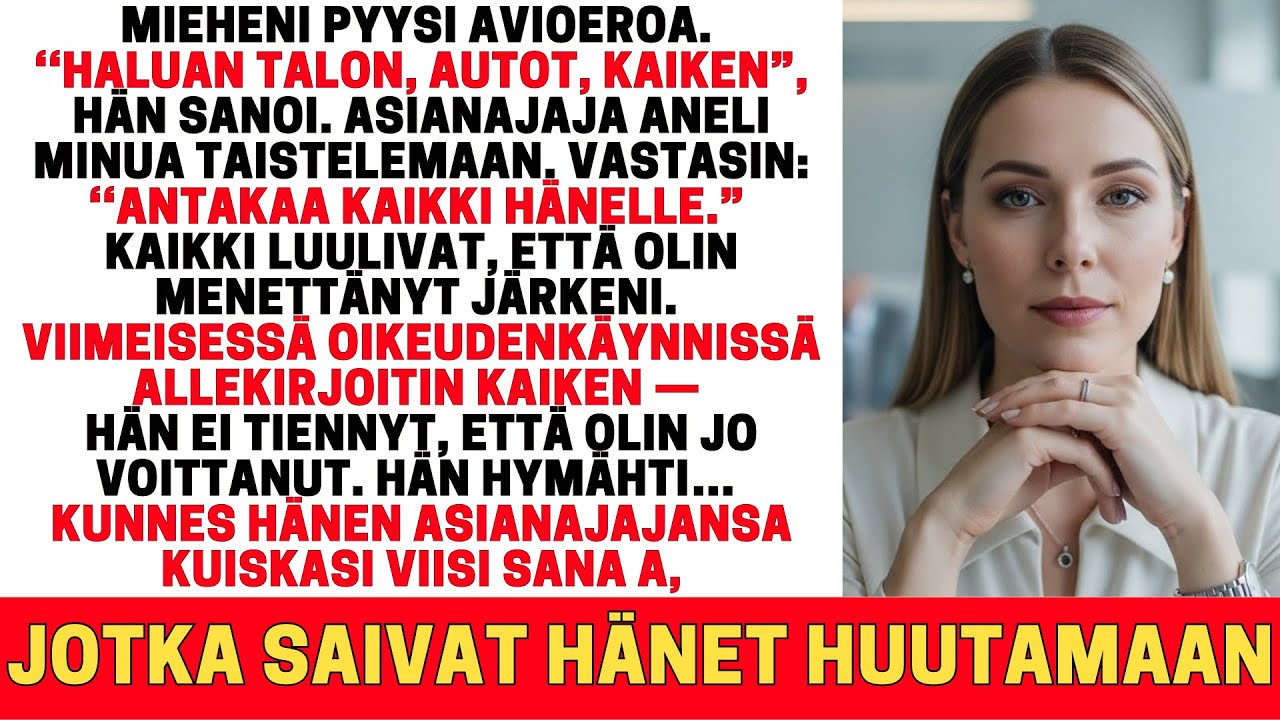 MIEHENI VEI KAIKEN AVIOEROSSA — HÄNELLÄ EI OLLUT AAVISTUSTAKAAN, MITÄ HÄN OIKEASTI VEI