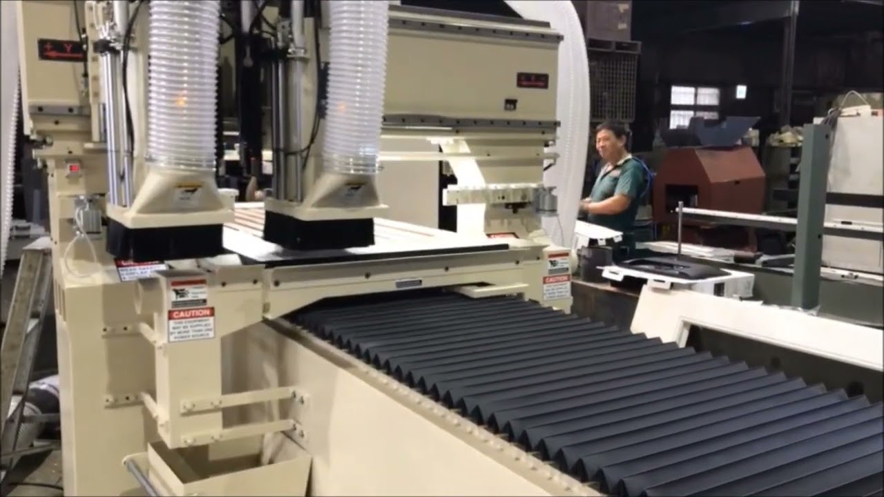 LIH WOEI -two spindles CNC for plastic -mutispindles- customized-客製化CNC wood working CNC machinery