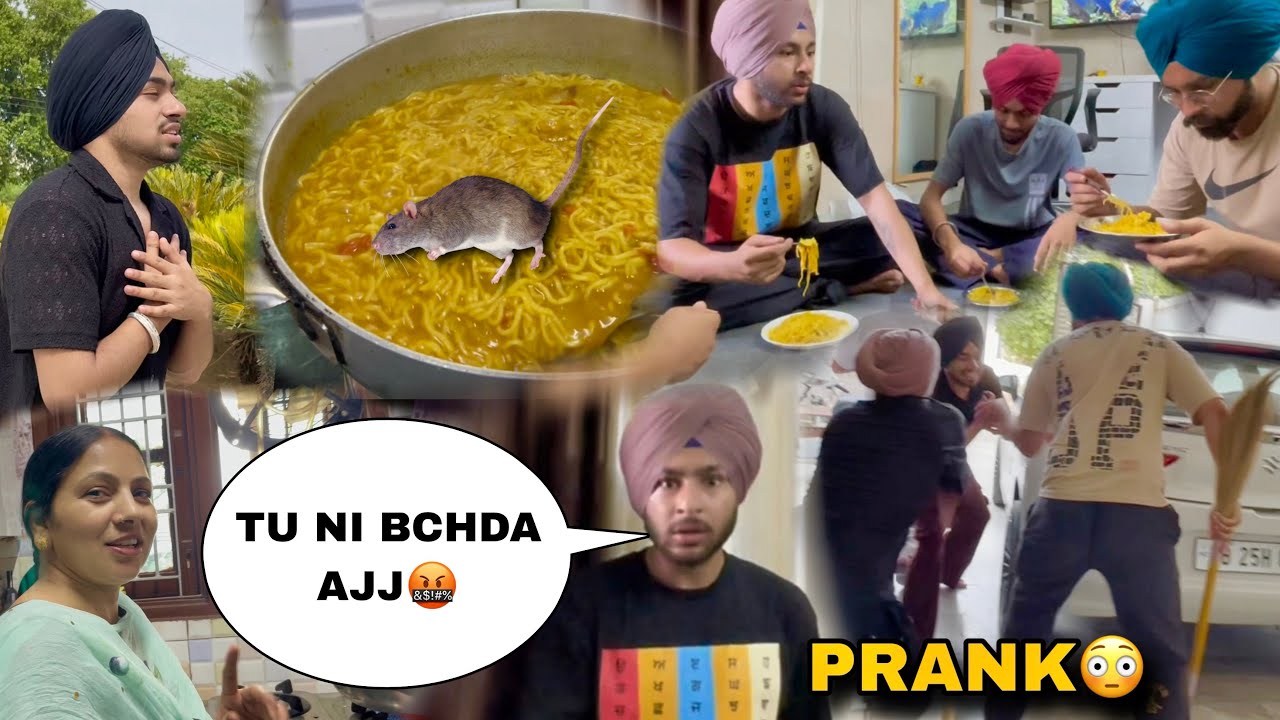 MAGGIE VICH CHUHA🐀😩PRANK ON FAMILY AND FRIENDS FUNNY REACTIONS😍GONE WRONG