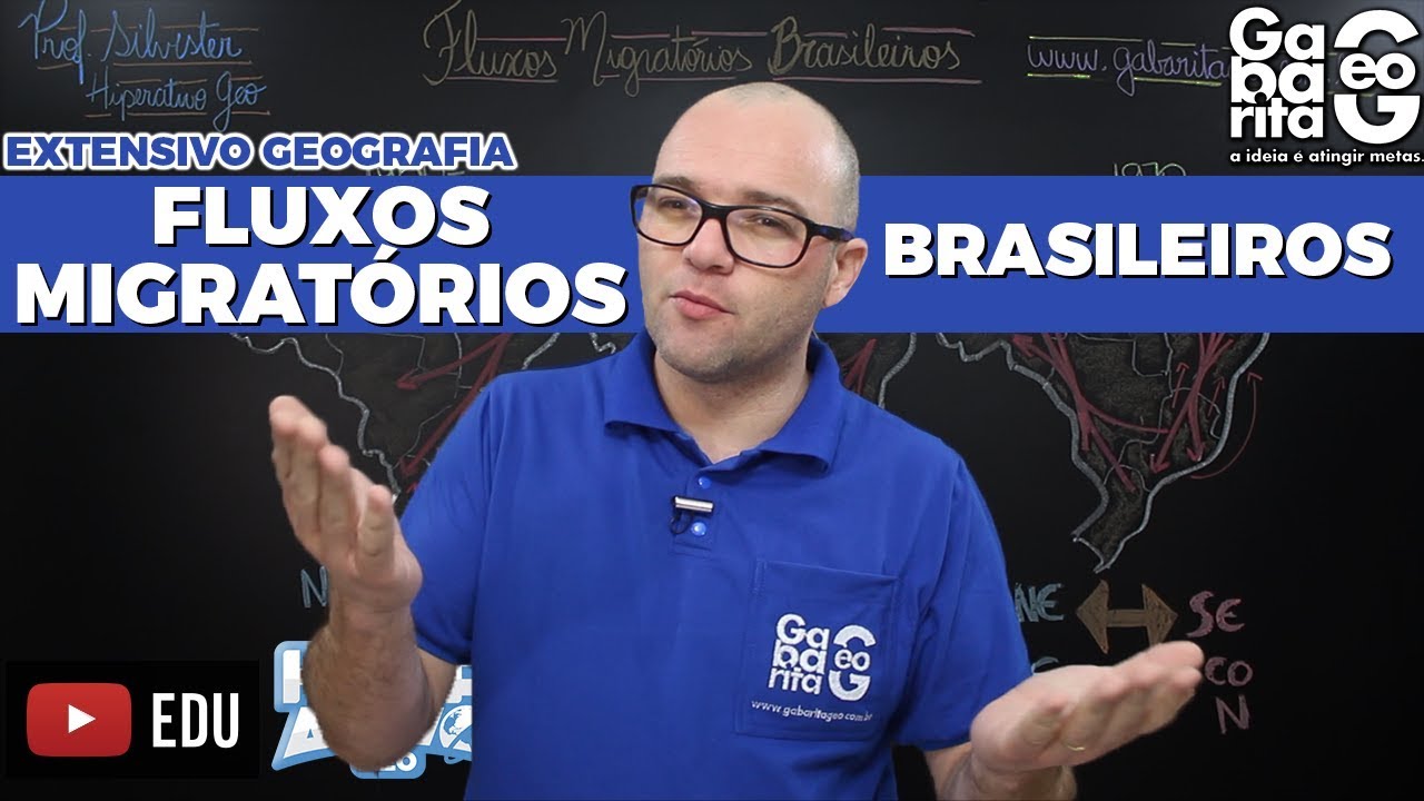Geografia  do Brasil - FLUXOS MIGRATÓRIOS BRASILEIROS