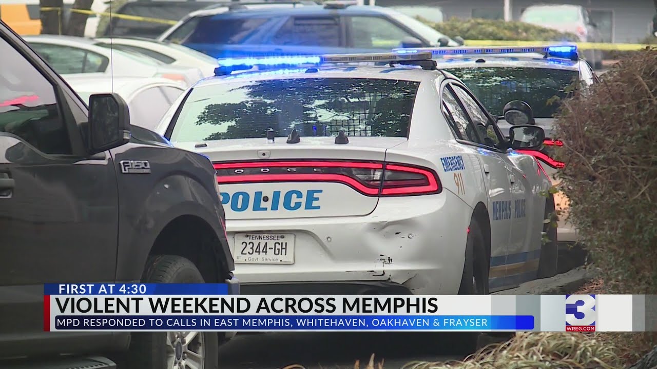 MPD responded to shootings in East Memphis, Whitehaven, Oakhaven, and Frayser