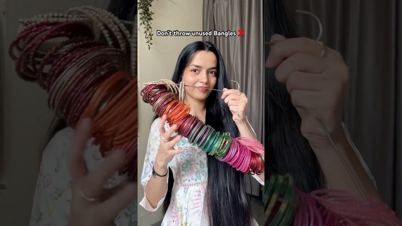 DIY Bangles😍#youtubeshorts #diy #viralvideo #hairstyle #fashion #skincare #shorts #trending #hair
