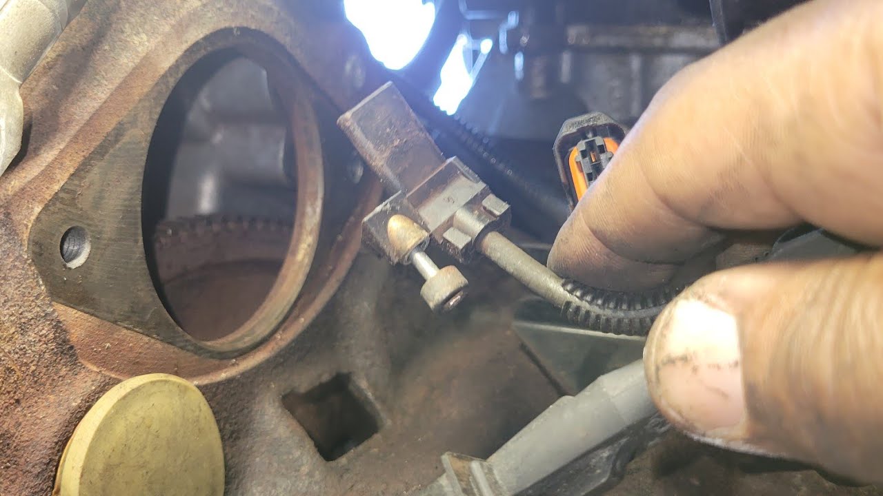 chevy aveo crank sensor removal/location