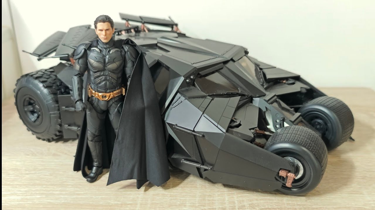 INART Queen Studio 1/12 Dark Knight Rises Batman Deluxe Figure Unboxing w Batmobile 蝙蝠俠開箱