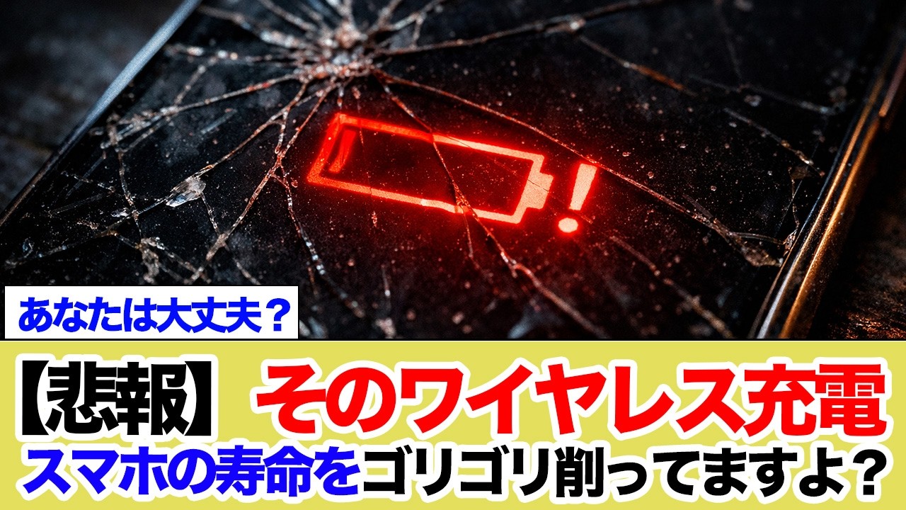 【悲報】そのワイヤレス充電、スマホの寿命をゴリゴリ削ってますよ？ 1