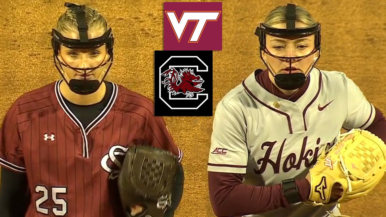 Матч женской студенческой софтбольной команды №21 Вирджиния Тек против №14 Южная Каролина: основн...