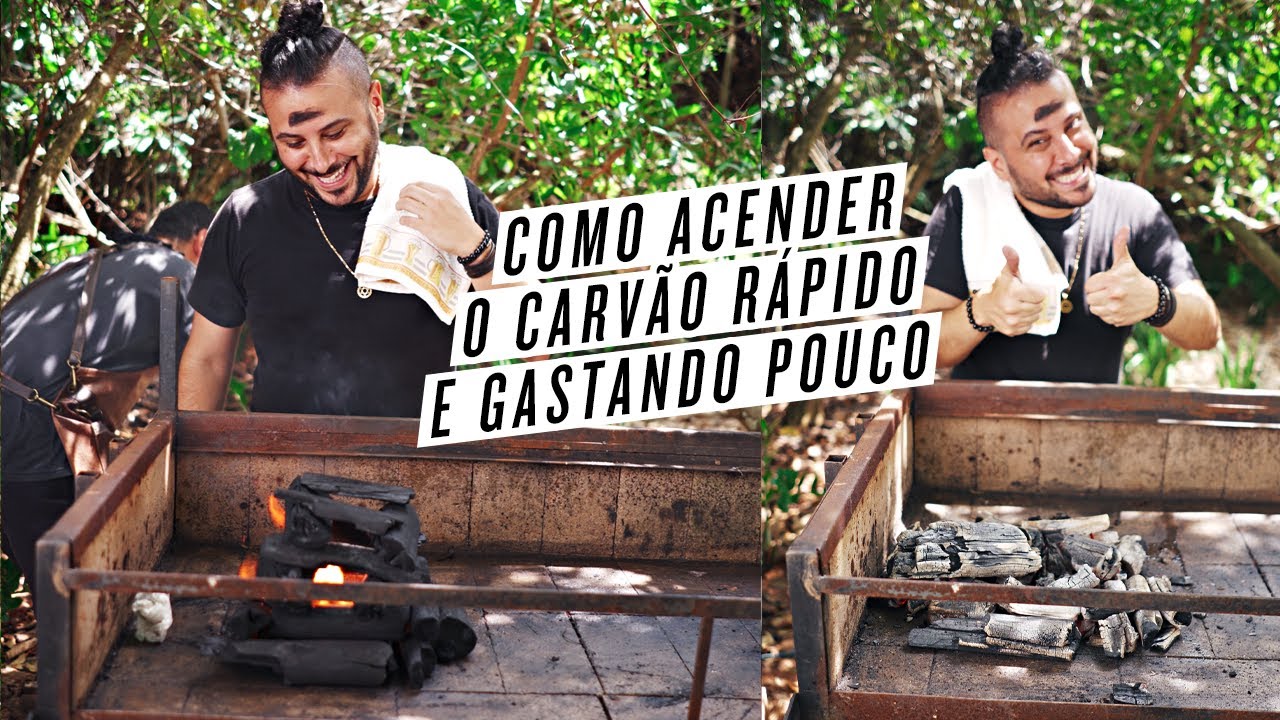 COMO ACENDER O CARV&Atilde;O R&Aacute;PIDO E GASTANDO POUCO #Shorts