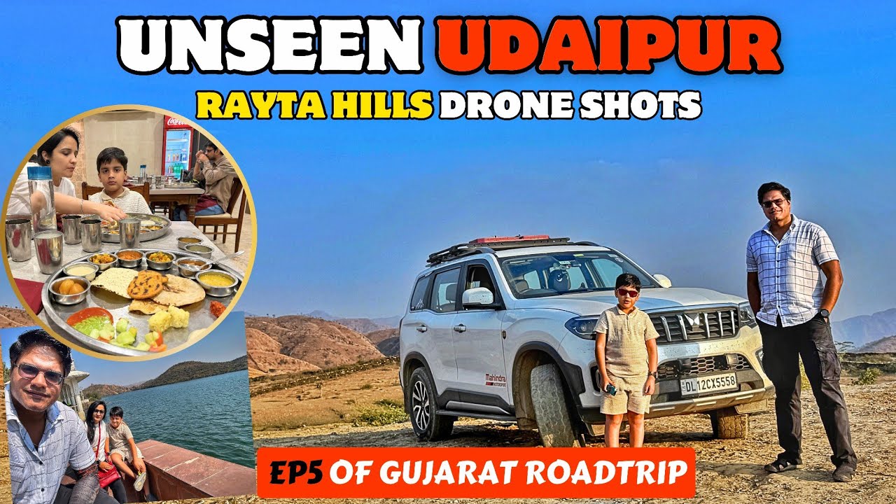 Unseen Udaipur | Gujarat Roadtrip 2026 | Rayta Hills Drone Shots #travelvlog #udaipur #Gujarat