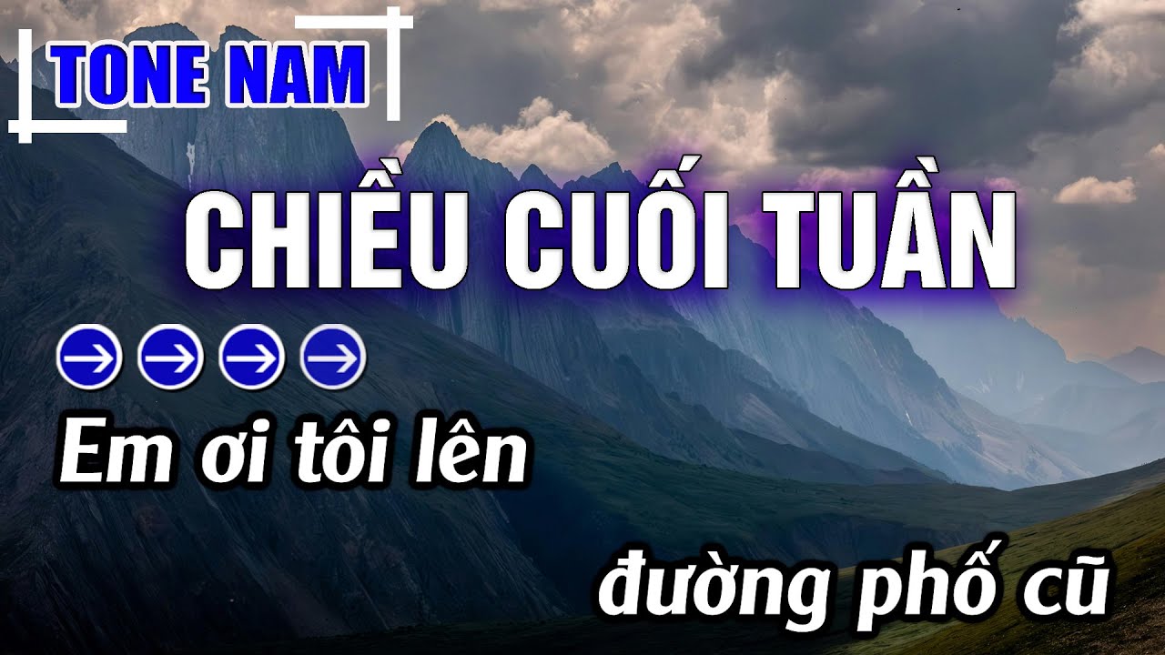 Chiều Cuối Tuần Karaoke Tone Nam ( C