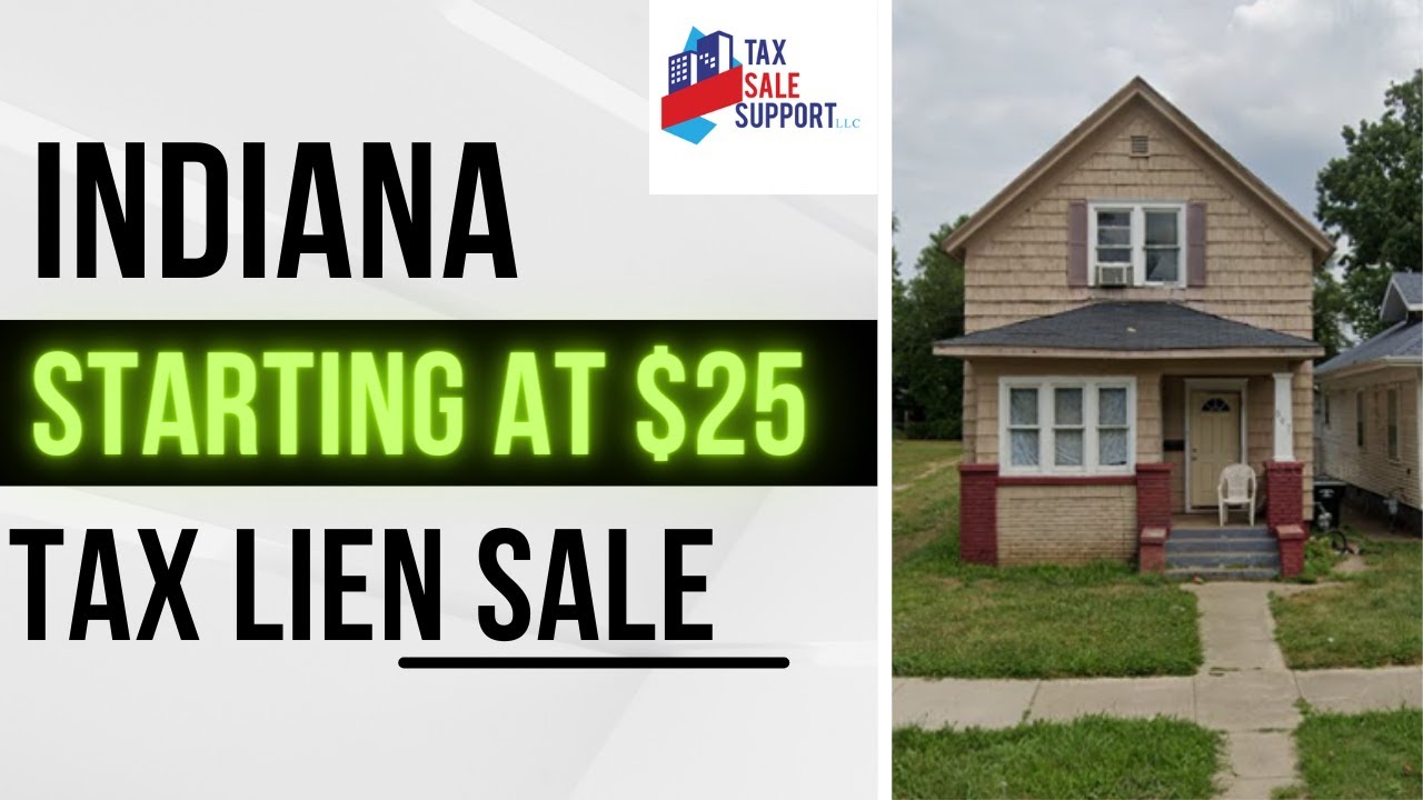 Indiana Tax Sale Properties - $25 opening bids - Deal of the Week